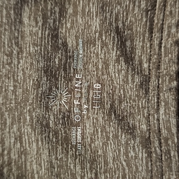 STUNNING OFFLINE BY AERIE LEGGINGS BROWN MARLE WORKOUT SET - Picture 9 of 16